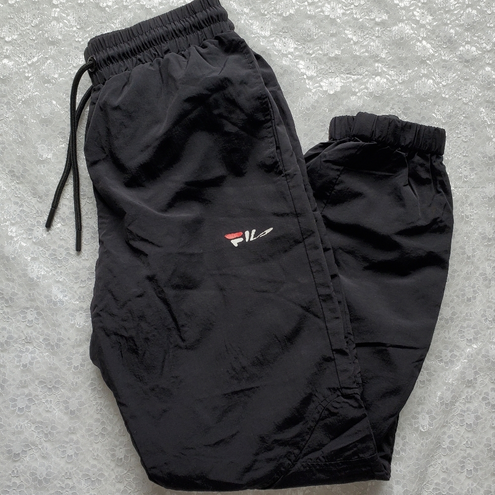 FILA black cuffed pants | size xs